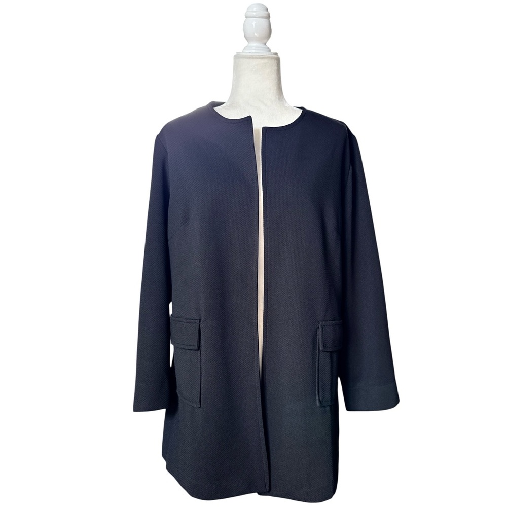 Courtney Elegant Black Women's Coat 1X
